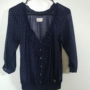 Navy blue blouse